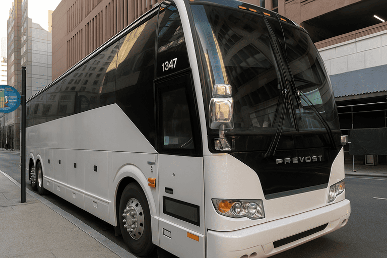 a Charter Bus Rental San Bernardino coach bus